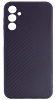 Силиконовый чехол для Samsung Galaxy A14/A145 карбон фиолетовый