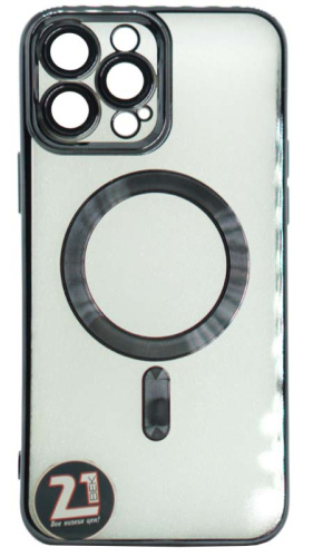 Силиконовый чехол для Apple iPhone 13 Pro Max magsafe черный