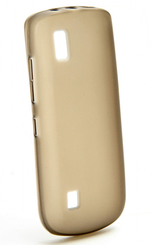 Силикон Nokia Asha 300 матовый серый