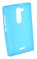 Силиконовый чехол для Nokia 502 Dual Sim матовый техпак (голубой)