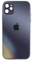 Силиконовый чехол для Apple iPhone 11 стекло градиентное черный