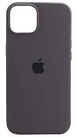 Задняя накладка Soft Touch для Apple Iphone 14 серо-коричневый