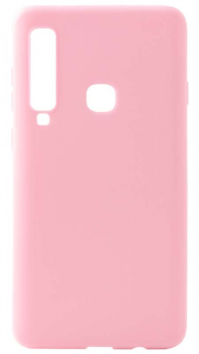 Силиконовый чехол для Samsung Galaxy A920/A9 (2018) ультратонкий розовый