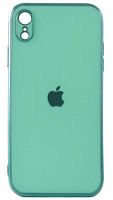 Силиконовый чехол для Apple iPhone XR яблоко глянцевый зелёный