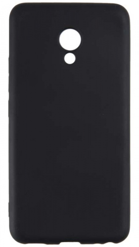Силиконовый чехол New Metallic для Meizu M5 матовый чёрный
