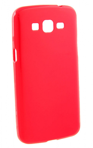 Силиконовый чехол для Samsung SM-G7102/SM-G7106 Galaxy Grand 2 глянцевый техпак (красный)