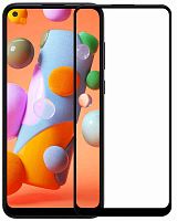Противоударное стекло для Samsung Galaxy A11/M11/A115/M115 с полной проклейкой чёрный