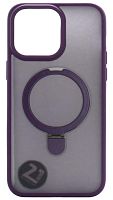 Силиконовый чехол для Apple iPhone 14 Pro Max Otter с подставкой фиолетовый