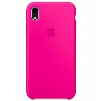 Задняя накладка Soft Touch для Apple iPhone XR неоновый розовый