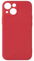 Силиконовый чехол Soft Touch для Apple iPhone 13 mini с защитой камеры красный
