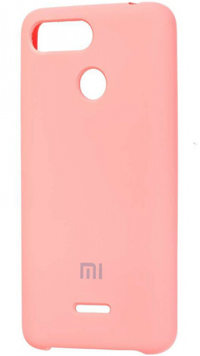 Задняя накладка Soft touch для Xiaomi Redmi 6 розовый