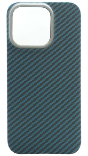 Силиконовый чехол для Apple iPhone 14 Pro KDOO AIR CARBON Kevlar синий