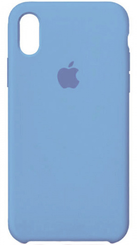 Задняя накладка Soft Touch для Apple iPhone XS Max голубой