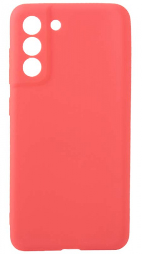 Силиконовый чехол для Samsung Galaxy S21 FE матовый красный