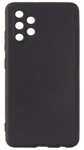 Силиконовый чехол Soft Touch для Samsung Galaxy A32/A325 с защитой камеры черный