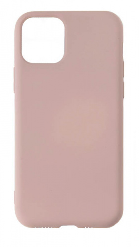 Силиконовый чехол Soft Touch для Apple iPhone 11 Pro ультратонкий без лого бледно-розовый