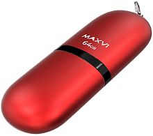64GB флэш драйв Maxvi красный (FD64GBUSB20C10SF)