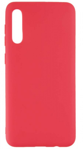 Силиконовый чехол для Samsung Galaxy A50/A505 матовый красный
