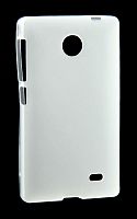 Силиконовый чехол для Nokia X Dual sim матовый техпак (белый)