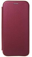 Чехол-книга OPEN COLOR для Samsung Galaxy A01/A015 бордовый