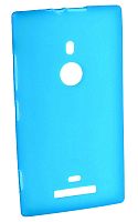 Силиконовый чехол для Nokia 925 матовый (голубой)