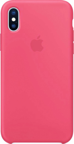 Задняя накладка Soft Touch для Apple iPhone X/XS ярко-розовый