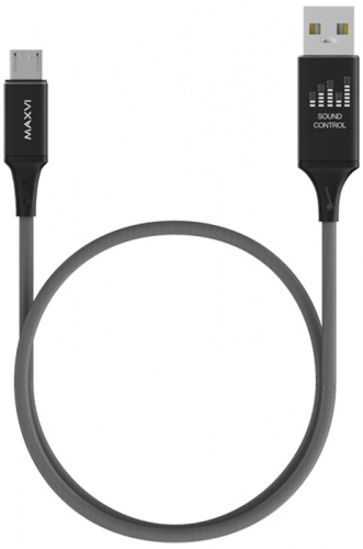 Кабель USB - micro USB Maxvi MCv-08M черный