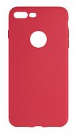 Силиконовый чехол для Apple iPhone 7 Plus с вырезом ультратонкий красный
