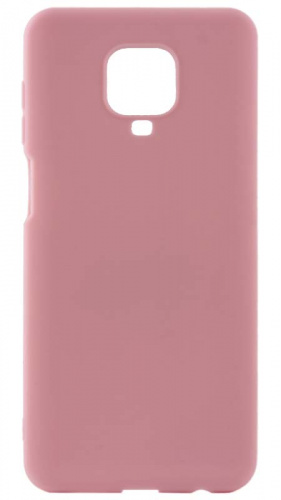Силиконовый чехол для Xiaomi Redmi Note 9 Pro/Note 9S матовый розовый