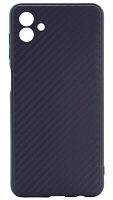 Силиконовый чехол для Samsung Galaxy A04/A045 карбон фиолетовый
