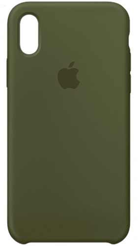 Задняя накладка Soft Touch для Apple iPhone XR оливковый
