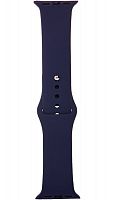Ремешок на руку для Apple Watch 42-44mm силиконовый Sport Band темно-синий