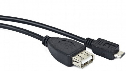 Кабель USB 2.0 OTG Cablexpert A-OTG-AFBM-001 USBAF/MicroBM, 0.15м, пакет