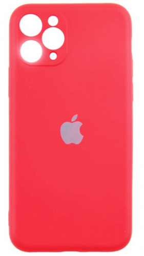 Силиконовый чехол Soft Touch для Apple iPhone 11 Pro с защитой камеры красный