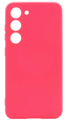Силиконовый чехол для Samsung Galaxy S23 Soft неоновый розовый