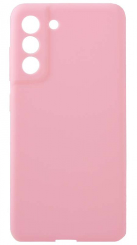 Силиконовый чехол для Samsung Galaxy S21 FE матовый розовый