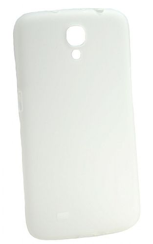 Силикон Samsung i9200 матовый бело-прозрачный