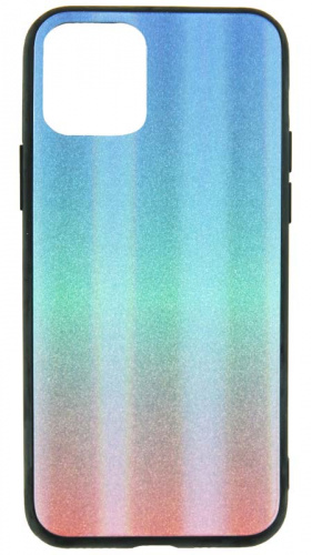 Силиконовый чехол для Apple iPhone 11 Pro блеск с градиентом зеленый