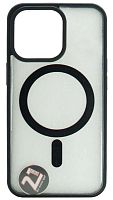 Силиконовый чехол для Apple iPhone 13 Pro MagSafe с окантовкой черный
