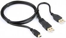 Kабель USB2.0 Pro Cablexpert CCP-USB22-AM5P-3, 2xAM/miniBM 5P, 0.9M
