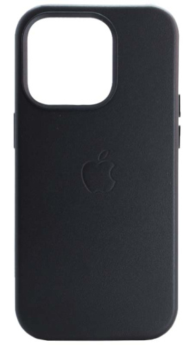 Силиконовый чехол MagSafe для Apple iPhone 14 Pro кожа черный