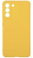 Силиконовый чехол для Samsung Galaxy S21 FE матовый желтый