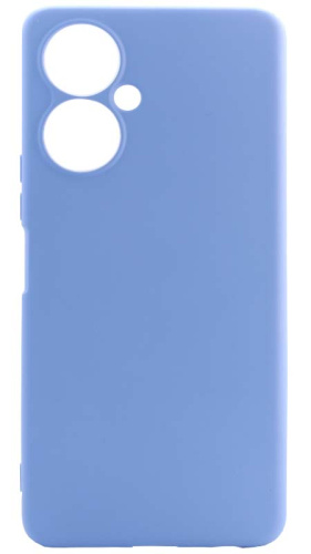 Силиконовый чехол Soft Touch для Tecno Camon 19 Pro бледно-голубой