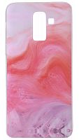 Силиконовый чехол для Samsung Galaxy J810/J8 (2018) краски розовый