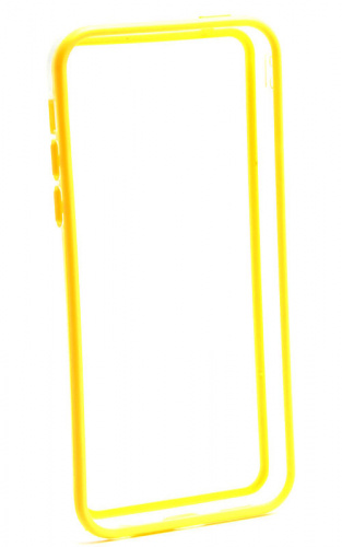 Бампер для iPhone 5C (жёлтый с прозрачной вставкой)