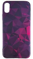 Силиконовый чехол для Apple iPhone X/XS Illusion фиолетовый