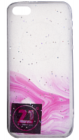 Силиконовый чехол для Apple iPhone 5/5S/5SE Палитра ярко-розовый