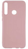 Силиконовый чехол для Huawei P40 Lite E/Honor 9C матовый бледно-розовый