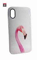 Чехол для iPhone X Sweet (Фламинго)