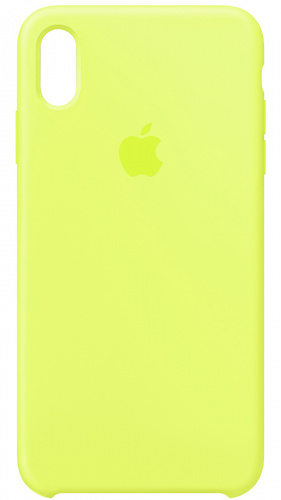 Задняя накладка Soft Touch для Apple iPhone XS Max лайм